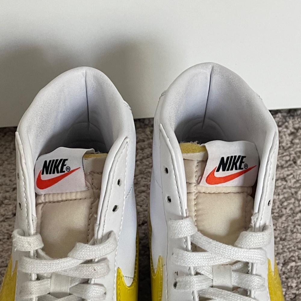 High Top Nike SB Blazer Sneakers in Yellow - Picture 10 of 14
